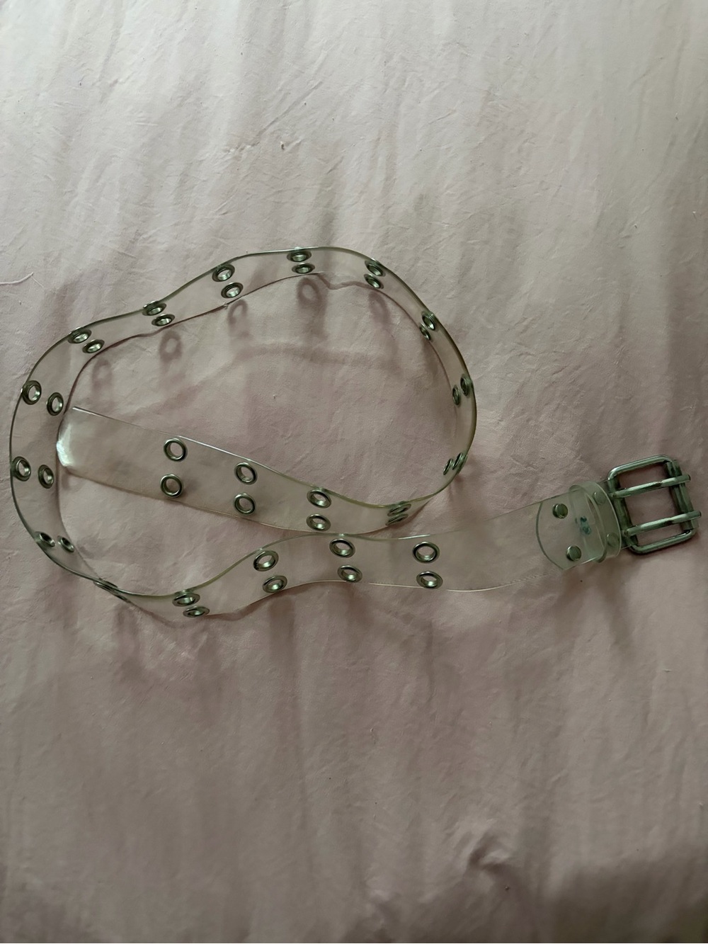 Clear women’s belt